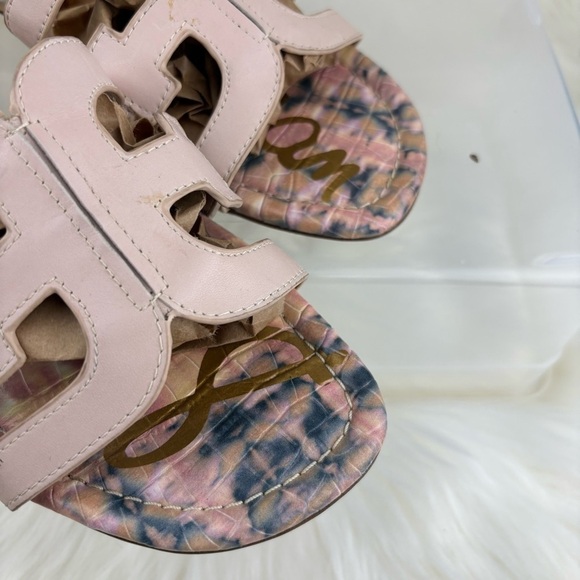 Sam Edelman Pink Sandals with Decorative Cutout Design - Picture 8 of 9